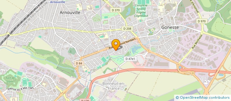 localisation de l'entreprise MADAME ATIDAL KAMALI  GONESSE