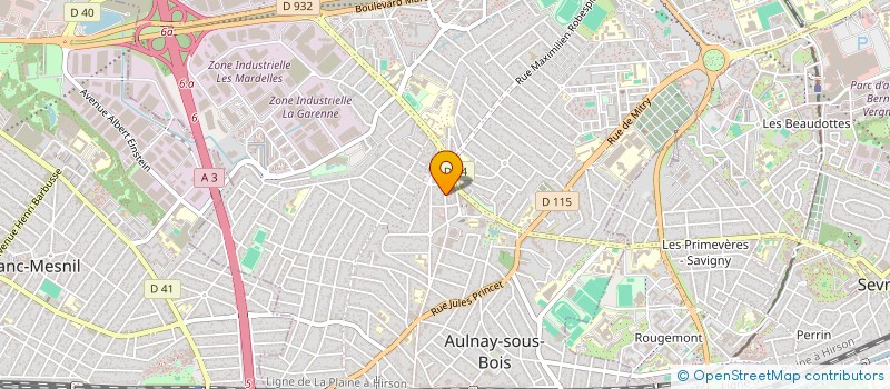 localisation de l'entreprise MADAME ATIKA BENBEKHTI à AULNAY-SOUS-BOIS
