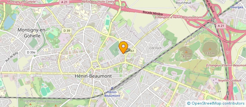 localisation de l'entreprise MADAME ATIKA GHOMARI  HENIN-BEAUMONT