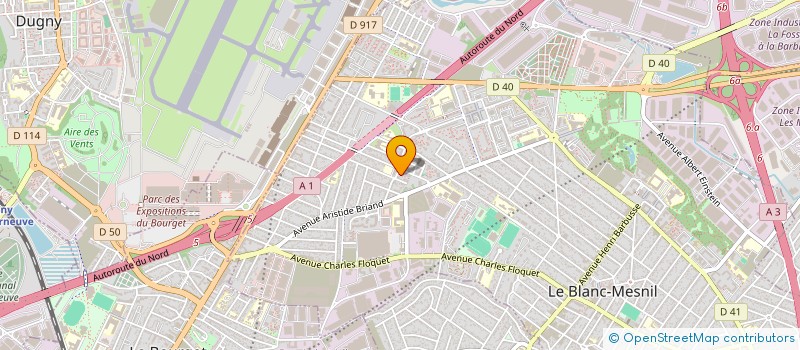 localisation de l'entreprise MADAME ATIKA MOSTEFAI  LE BLANC-MESNIL