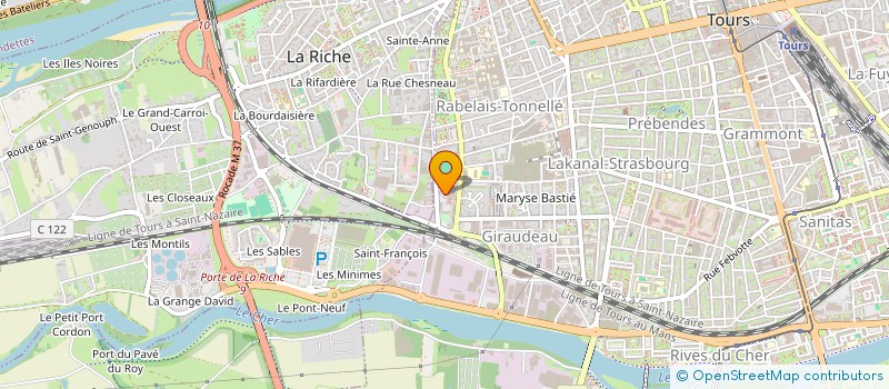 localisation de l'entreprise MADAME ATIKA TEBIB  TOURS
