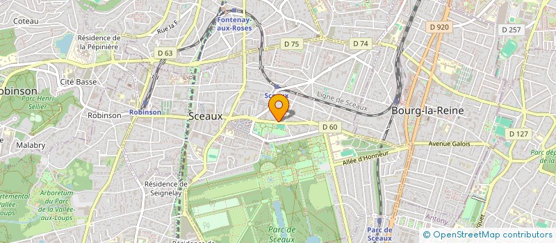 localisation de l'entreprise MADAME ATIKA ZOUAOUI  SCEAUX