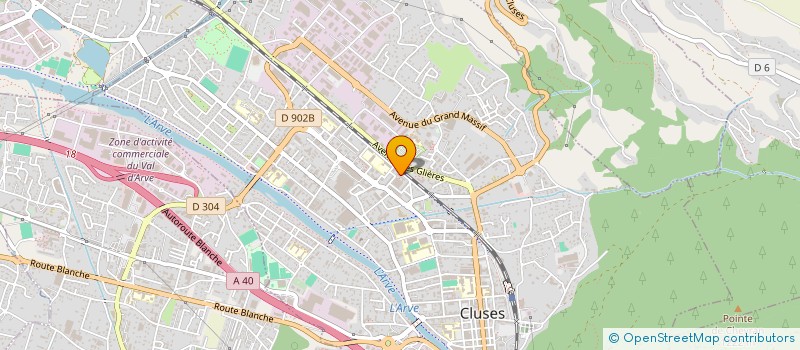 localisation de l'entreprise MADAME ATOUMATA SAMBAKE  CLUSES