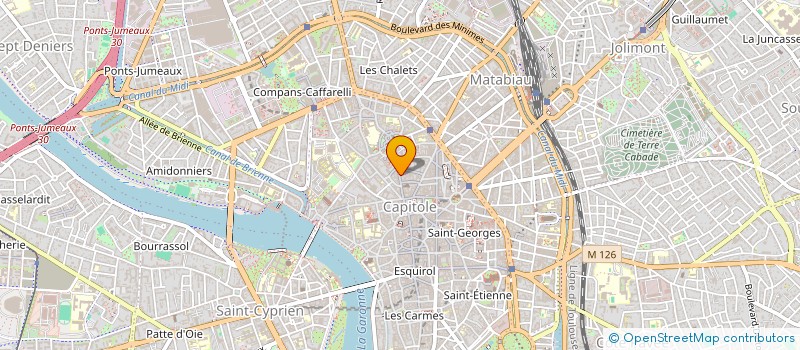 localisation de l'entreprise MADAME ATTENERI NUNEZ PENA  TOULOUSE