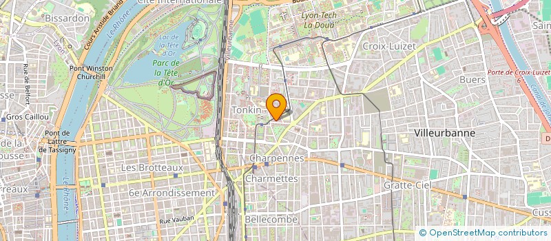 localisation de l'entreprise MADAME ATTIKA HADDAD  VILLEURBANNE