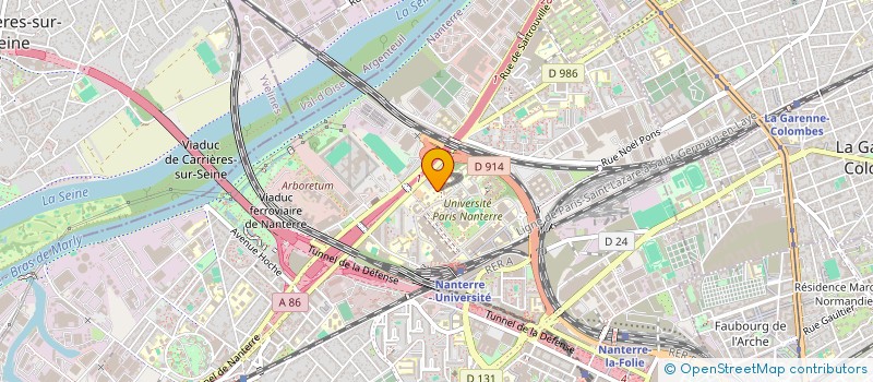 localisation de l'entreprise MADAME ATTILA BIRO à NANTERRE