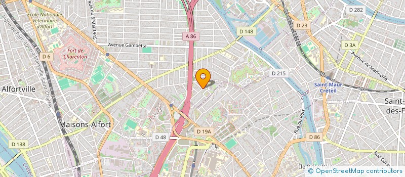 localisation de l'entreprise MADAME AUBANE DAUTRY  MAISONS-ALFORT