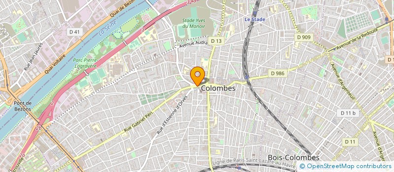 localisation de l'entreprise MADAME AUBIERGE SITA à COLOMBES
