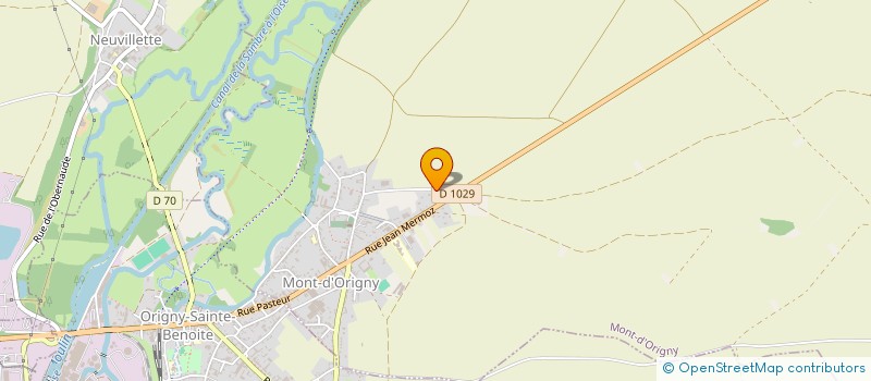 localisation de l'entreprise MADAME AUCEANE DROY-QUERY  MONT D'ORIGNY