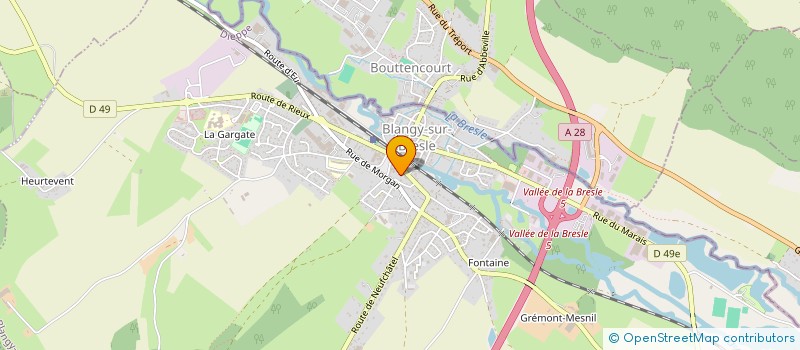 localisation de l'entreprise MADAME AUDE ANAIS DUBUT  BLANGY-SUR-BRESLE