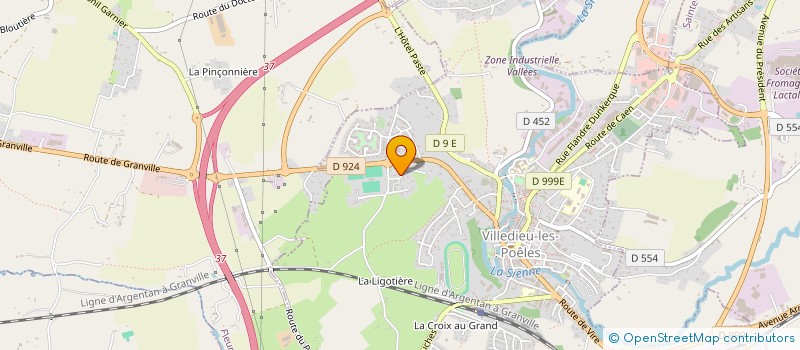 localisation de l'entreprise MADAME AUDE ANFRAY  VILLEDIEU-LES-POELES-ROUFFIGNY