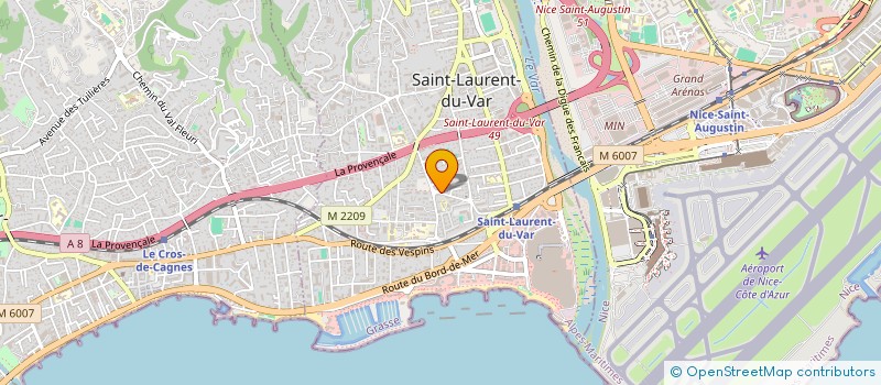 localisation de l'entreprise MADAME AUDE ASCIAK à SAINT-LAURENT-DU-VAR