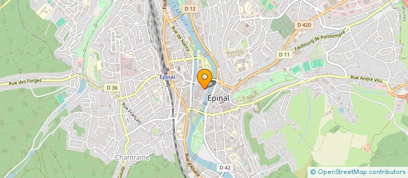 localisation de l'entreprise MADAME AUDE BAGUET à EPINAL