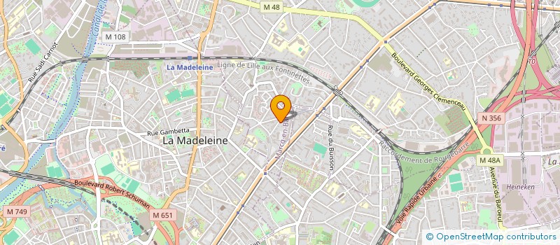 localisation de l'entreprise MADAME AUDE BAJEUX à MARCQ-EN-BARŒUL