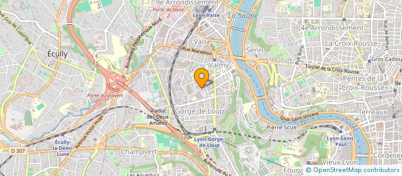 localisation de l'entreprise MADAME AUDE BALTHAZARD  LYON