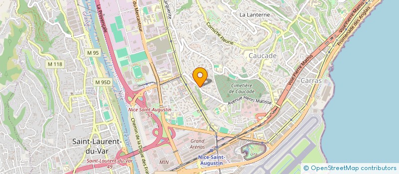 localisation de l'entreprise MADAME AUDE BARRAULT à NICE