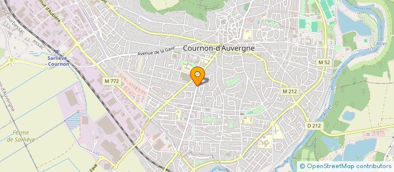 localisation de l'entreprise MADAME AUDE BARRE  COURNON-D'AUVERGNE