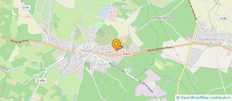 localisation de l'entreprise MADAME AUDE BARRY  BAGES