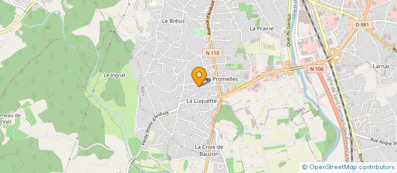 localisation de l'entreprise MADAME AUDE BATAILLE à ALES