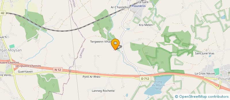 localisation de l'entreprise MADAME AUDE BAUDOIN  LOGUIVY-PLOUGRAS