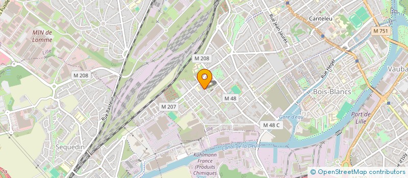 localisation de l'entreprise MADAME AUDE BECU à LILLE