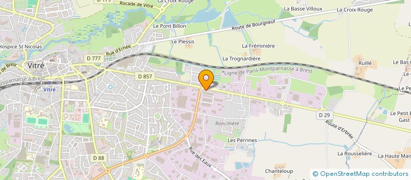 localisation de l'entreprise MADAME AUDE BENARD  VITRE