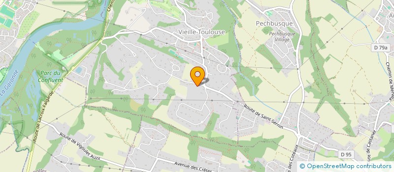 localisation de l'entreprise MADAME AUDE BERNARD à VIEILLE-TOULOUSE