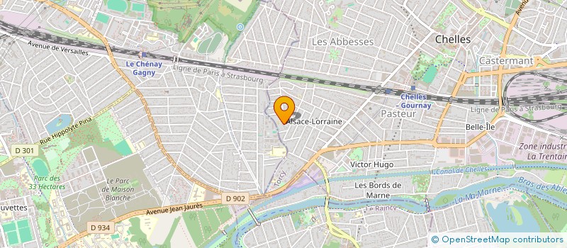 localisation de l'entreprise MADAME AUDE BERNARD-CHARLOTTE à CHELLES