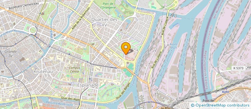 localisation de l'entreprise MADAME AUDE BERNHARD à STRASBOURG
