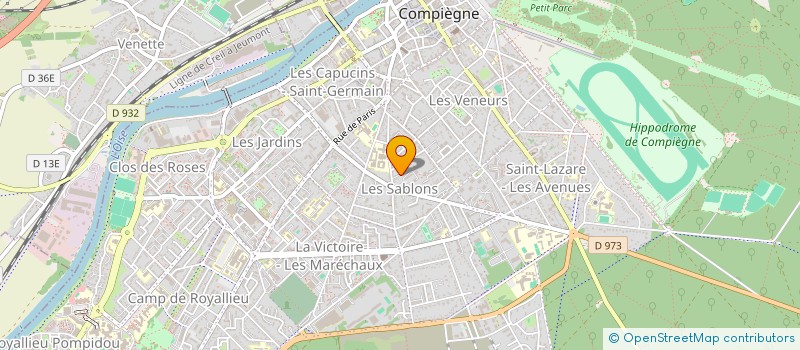 localisation de l'entreprise MADAME AUDE BIEBUYCK à COMPIEGNE