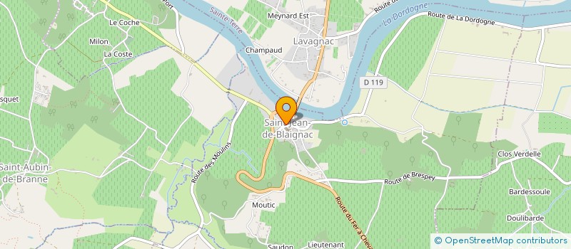 localisation de l'entreprise MADAME AUDE BIRBA  DAIGNAC