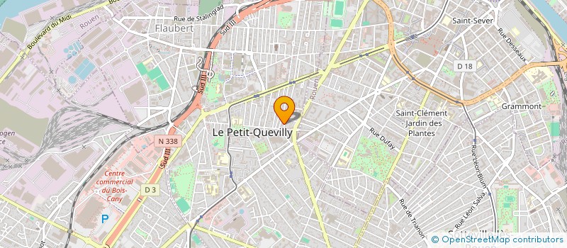 localisation de l'entreprise MADAME AUDE BLANCHARD  LE PETIT-QUEVILLY