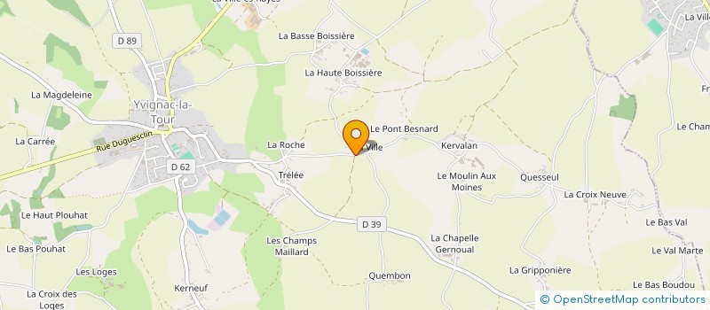 localisation de l'entreprise MADAME AUDE BODIN à YVIGNAC-LA-TOUR
