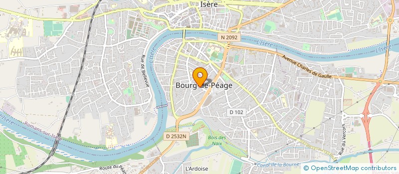 localisation de l'entreprise MADAME AUDE BOERO-TEYSSIER  BOURG-DE-PEAGE