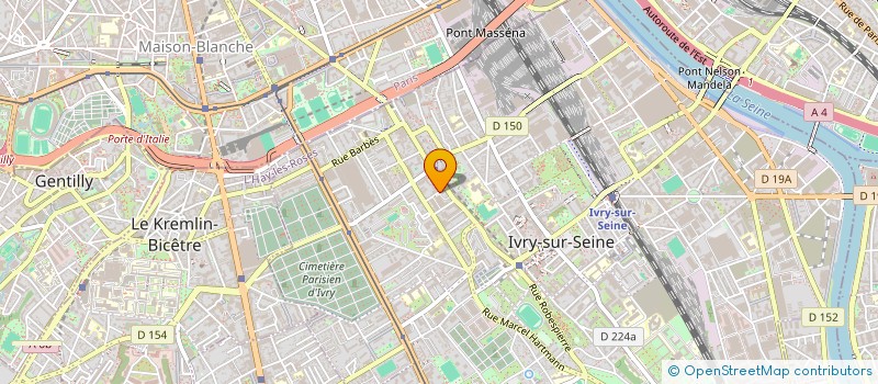 localisation de l'entreprise MADAME AUDE BORROMEE à IVRY-SUR-SEINE