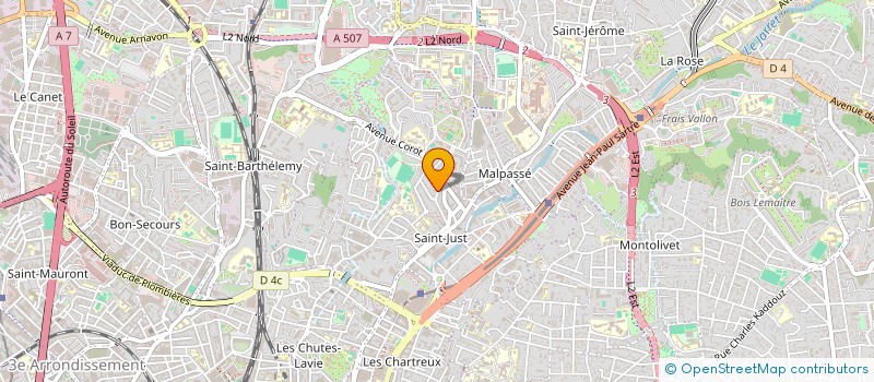localisation de l'entreprise MADAME AUDE BOUQUERY à MARSEILLE