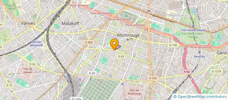 localisation de l'entreprise MADAME AUDE BOUSSARIE  MONTROUGE