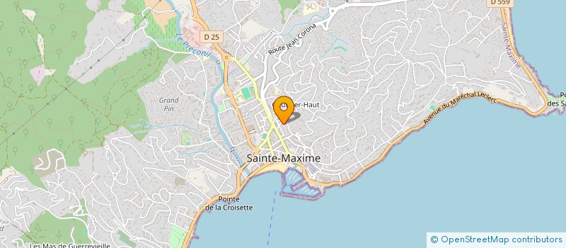 localisation de l'entreprise MADAME AUDE BREELLE à SAINTE-MAXIME