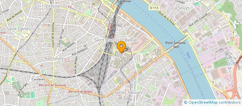 localisation de l'entreprise MADAME AUDE BRESSOLIN à BORDEAUX