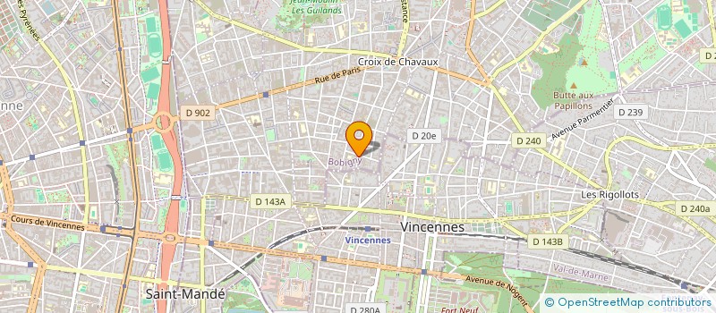 localisation de l'entreprise MADAME AUDE BRISSON à MONTREUIL