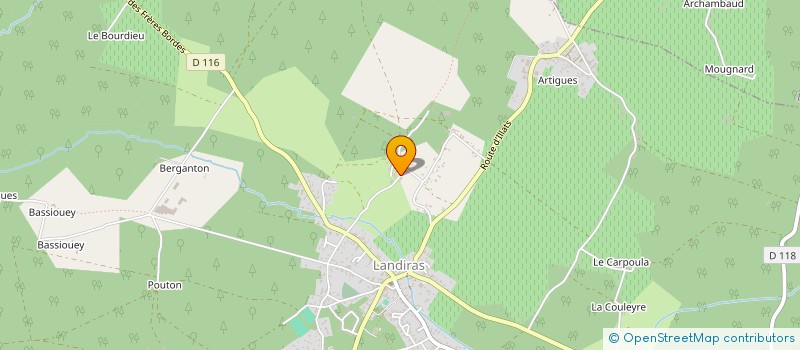 localisation de l'entreprise MADAME AUDE BROCAREL  LANDIRAS