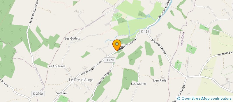 localisation de l'entreprise MADAME AUDE BUDAN DE RUSSE  LE PRE-D'AUGE