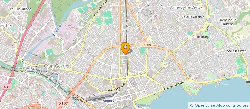 localisation de l'entreprise MADAME AUDE CAGNET à ANNECY