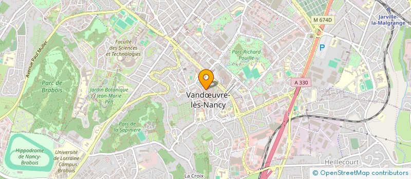 localisation de l'entreprise MADAME AUDE CALMET  VANDUVRE-LES-NANCY