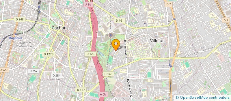 localisation de l'entreprise MADAME AUDE CARILLION à VILLEJUIF
