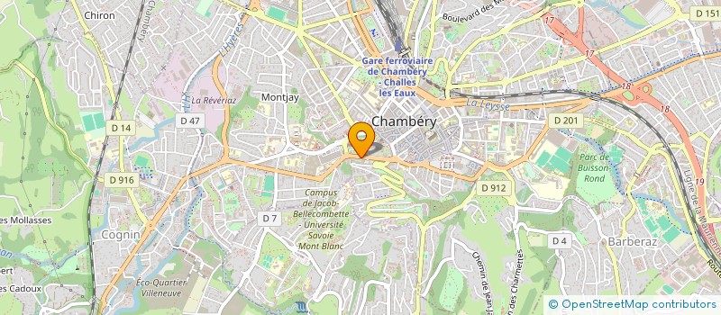 localisation de l'entreprise MADAME AUDE CASSET  CHAMBERY