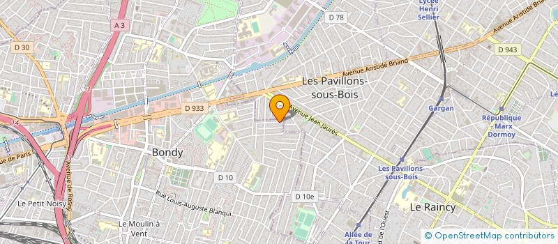 localisation de l'entreprise MADAME AUDE CAUCHETEUX  BONDY