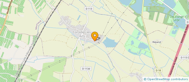 localisation de l'entreprise MADAME AUDE CAVIN  CORCELLES-LES-ARTS