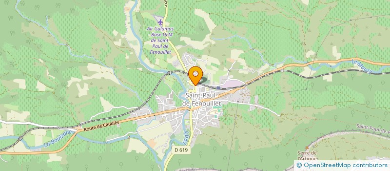 localisation de l'entreprise MADAME AUDE CHALULEAU  SAINT-PAUL-DE-FENOUILLET