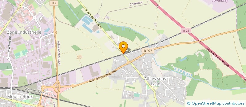 localisation de l'entreprise MADAME AUDE CHAMPENOIS  ATHIES-SOUS-LAON